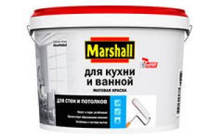 Краска Marshall д.кухни и ванны BW 2,5л Краска Marshall д.кухни и ванны BW 2,5л купить в Рассказово