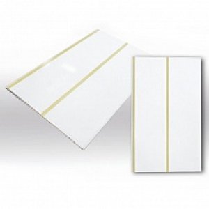 ***Панели ПВХ 2-х секц Gold Line 0,24*3,0 *8мм (золото) ***Панели ПВХ 2-х секц Gold Line 0,24*3,0 *8мм (золото) купить в Рассказово