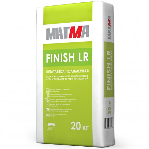 Шпатлевка МАГМА "Finish LR" полимерная, 20кг Шпатлевка МАГМА "Finish LR" полимерная, 20кг купить в Рассказово
