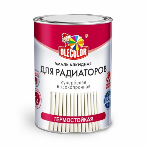Эмаль OLECOLOR алкидная для радиаторов белый ( 0,9 кг) Эмаль OLECOLOR алкидная для радиаторов белый ( 0,9 кг) купить в Рассказово