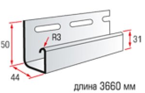 J-профиль белый дл.3,0 м. (40) АП J-профиль белый дл.3,0 м. (40) АП купить в Рассказово