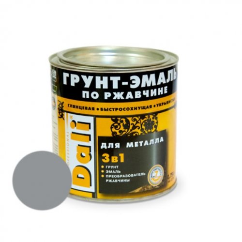Грунт-эмаль по ржавчине Серый 10л. "Dali" Грунт-эмаль по ржавчине Серый 10л. "Dali" купить в Рассказово