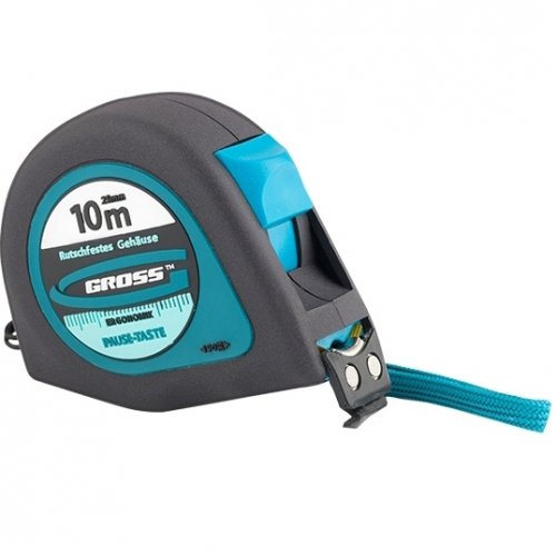 Рулетка "Ergonomisch" 10м*25мм, магнитный обрезиненый зацеп Gross Рулетка "Ergonomisch" 10м*25мм, магнитный обрезиненый зацеп Gross купить в Рассказово