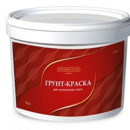 Краска-грунт для внутренних работ (3кг) (100-250г/м2) Краска-грунт для внутренних работ (3кг) (100-250г/м2) купить в Рассказово