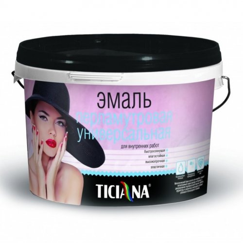 Эмаль TICIANA акриловая перламутровая универсальная 0,9л золото Эмаль TICIANA акриловая перламутровая универсальная 0,9л золото купить в Рассказово