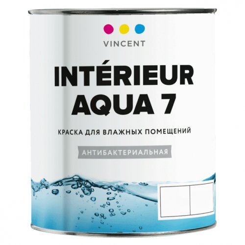 I-7 база А (0,8л) - Interier Aqua 7 акриловая п/матовая краска, Vinsent I-7 база А (0,8л) - Interier Aqua 7 акриловая п/матовая краска, Vinsent купить в Рассказово