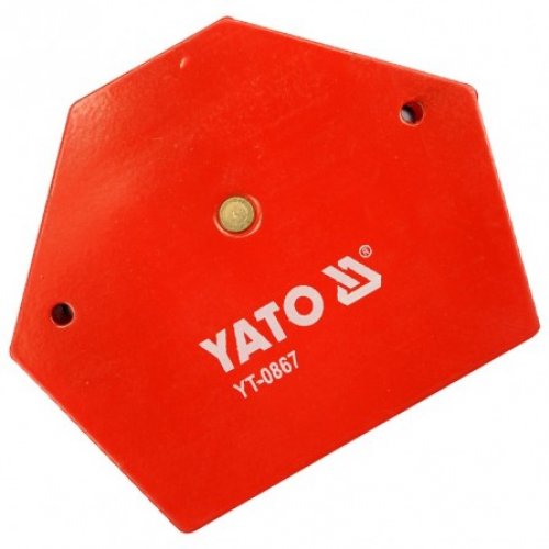 Угольник магнитный YATO YT-0867, 111*136*24мм, сила магнита 34кг., углы 30°х45°х60°х75°90°х135° Угольник магнитный YATO YT-0867, 111*136*24мм, сила магнита 34кг., углы 30°х45°х60°х75°90°х135° купить в Рассказово