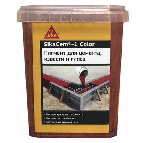 Краситель SikaCem-1 Color, 1кг, красный (16шт/уп)