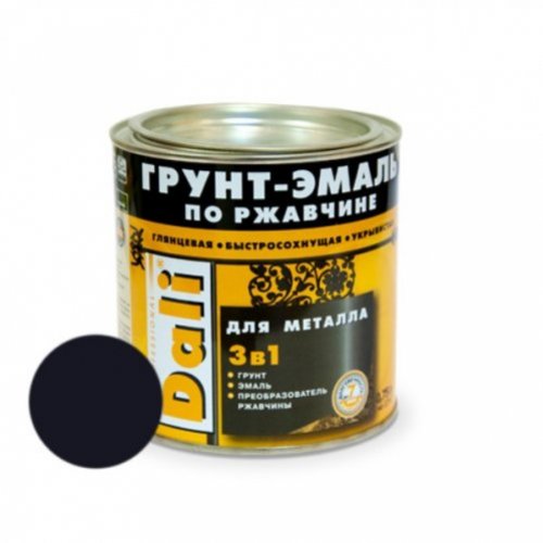 Грунт-эмаль по ржавчине Черный 10л. "Dali" (RAL 9005) Грунт-эмаль по ржавчине Черный 10л. "Dali" (RAL 9005) купить в Рассказово